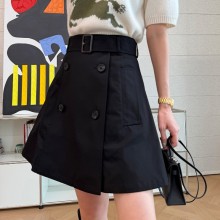 버버리 개버딘 트렌치 미니 스커트 블랙 81176201  H