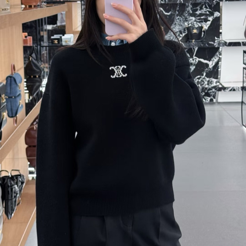 셀린느 크루넥 스웨터 남여공용 RY0SN0X73  H